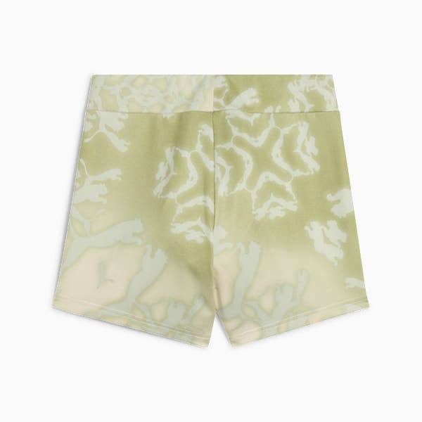 DARE TO Women's All-Over Print 3" Tights, Pistachio Green-AOP, extralarge